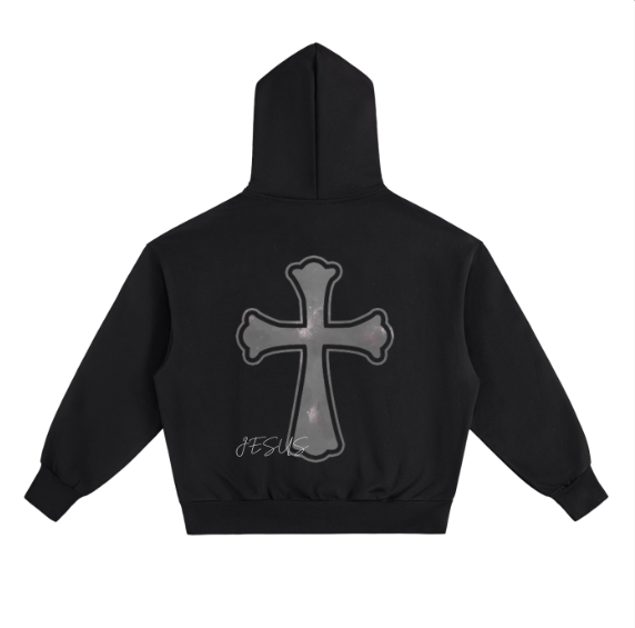 ATHERA X JESUS HOODIE Black