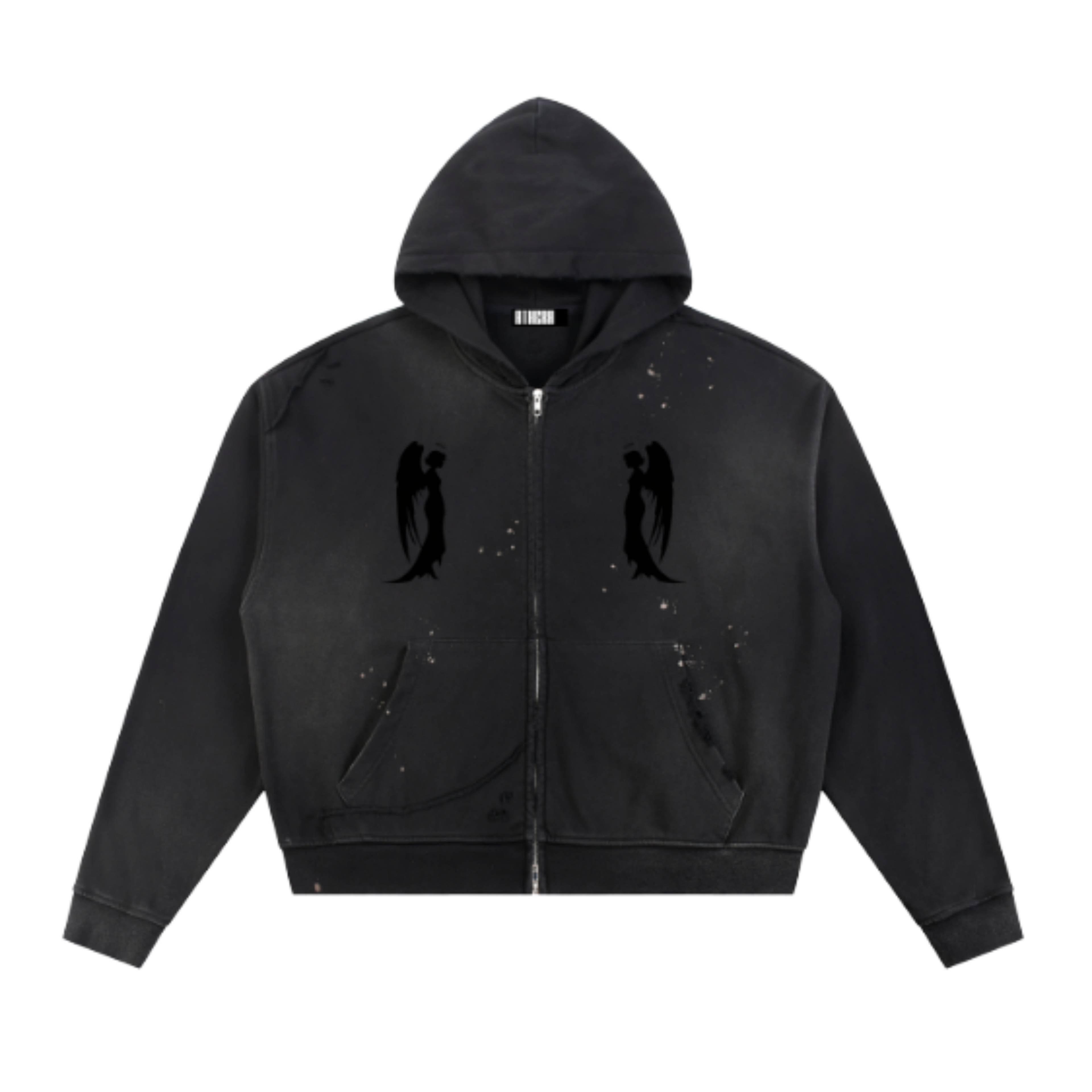 ATHERA ANGELS 2 ANGELS HOODIE (black)