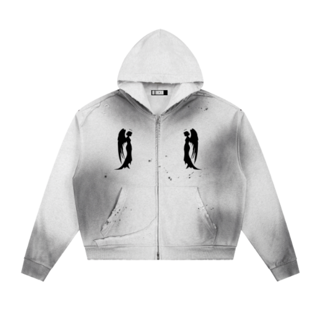 AHERA ANGELS 2 ANGELS HOODIE (grey)