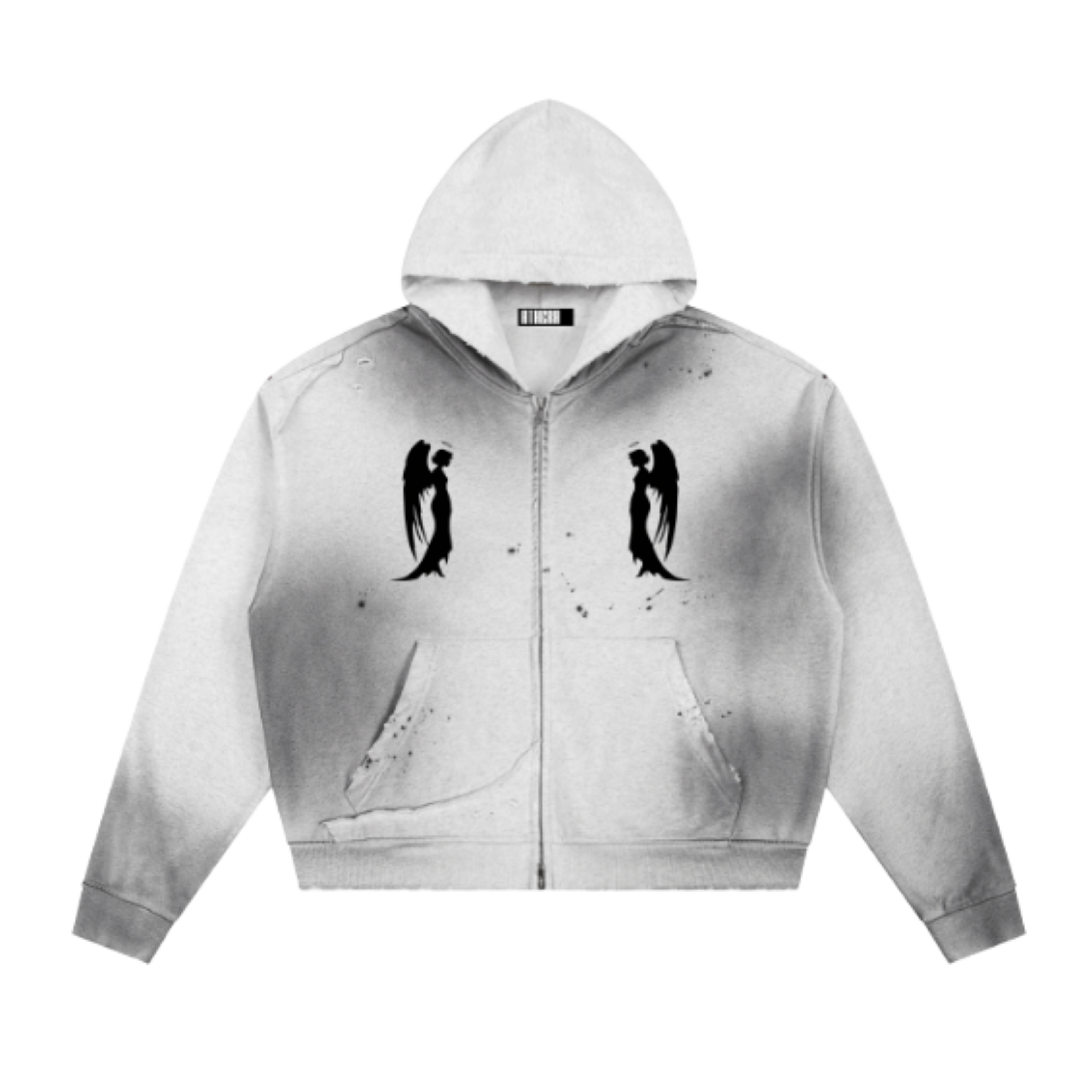 AHERA ANGELS 2 ANGELS HOODIE (grey)